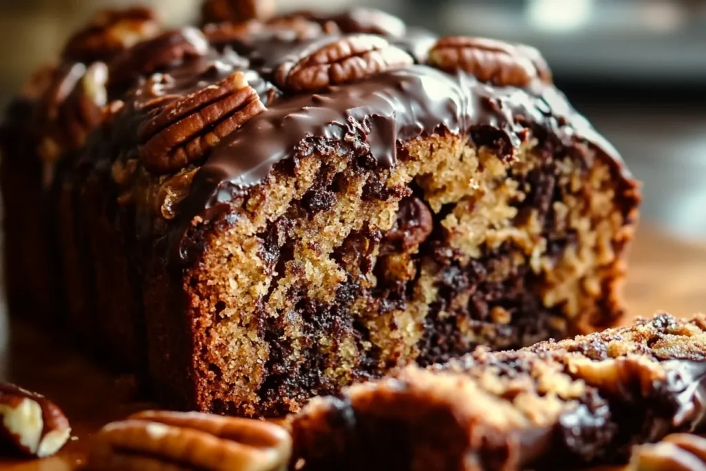 German Chocolate Pecan Pound Cake