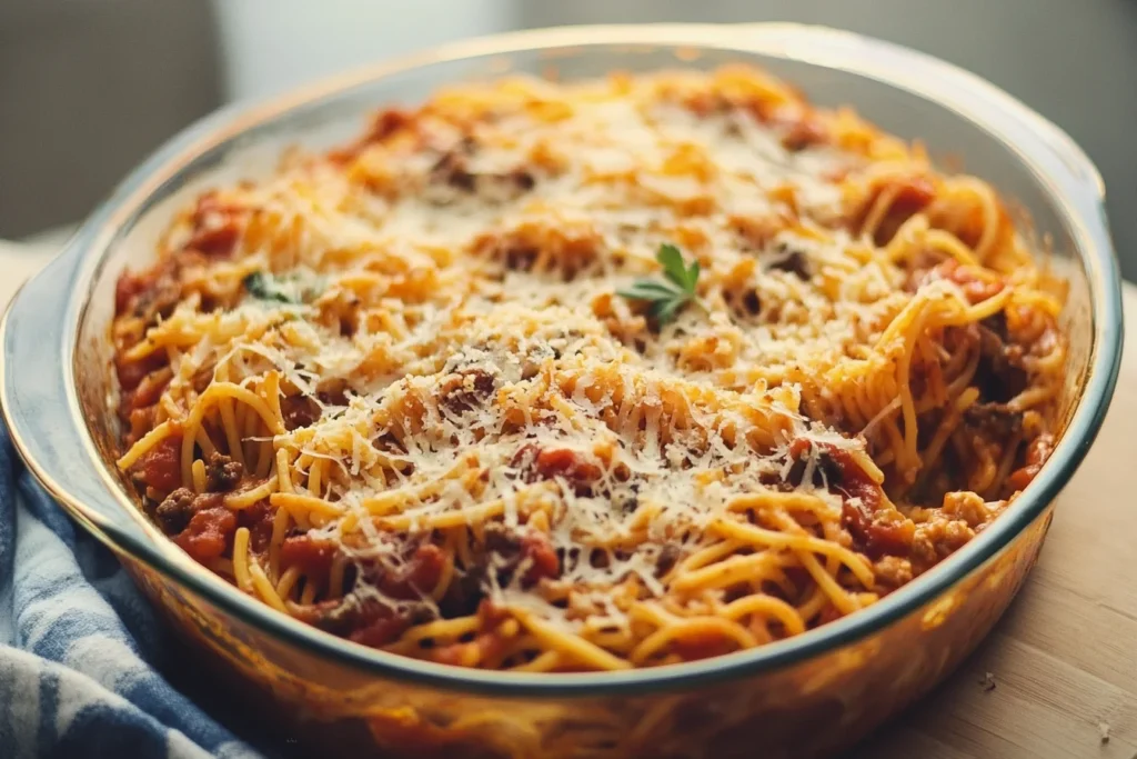 Spaghetti Casserole Recipe