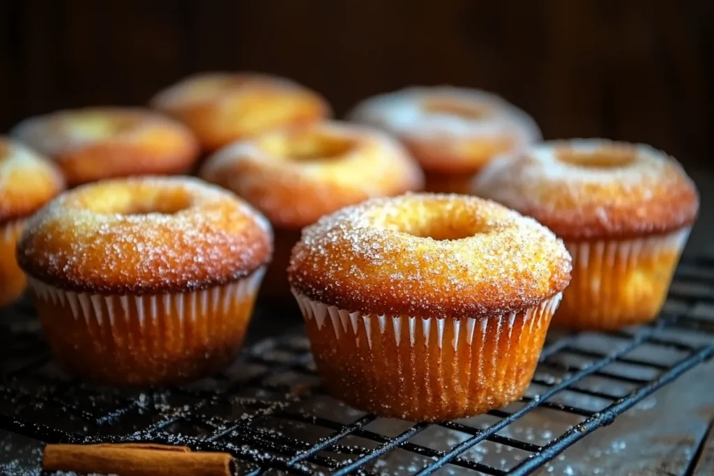 Vegetarian Cinnamon Sugar Donut Muffins