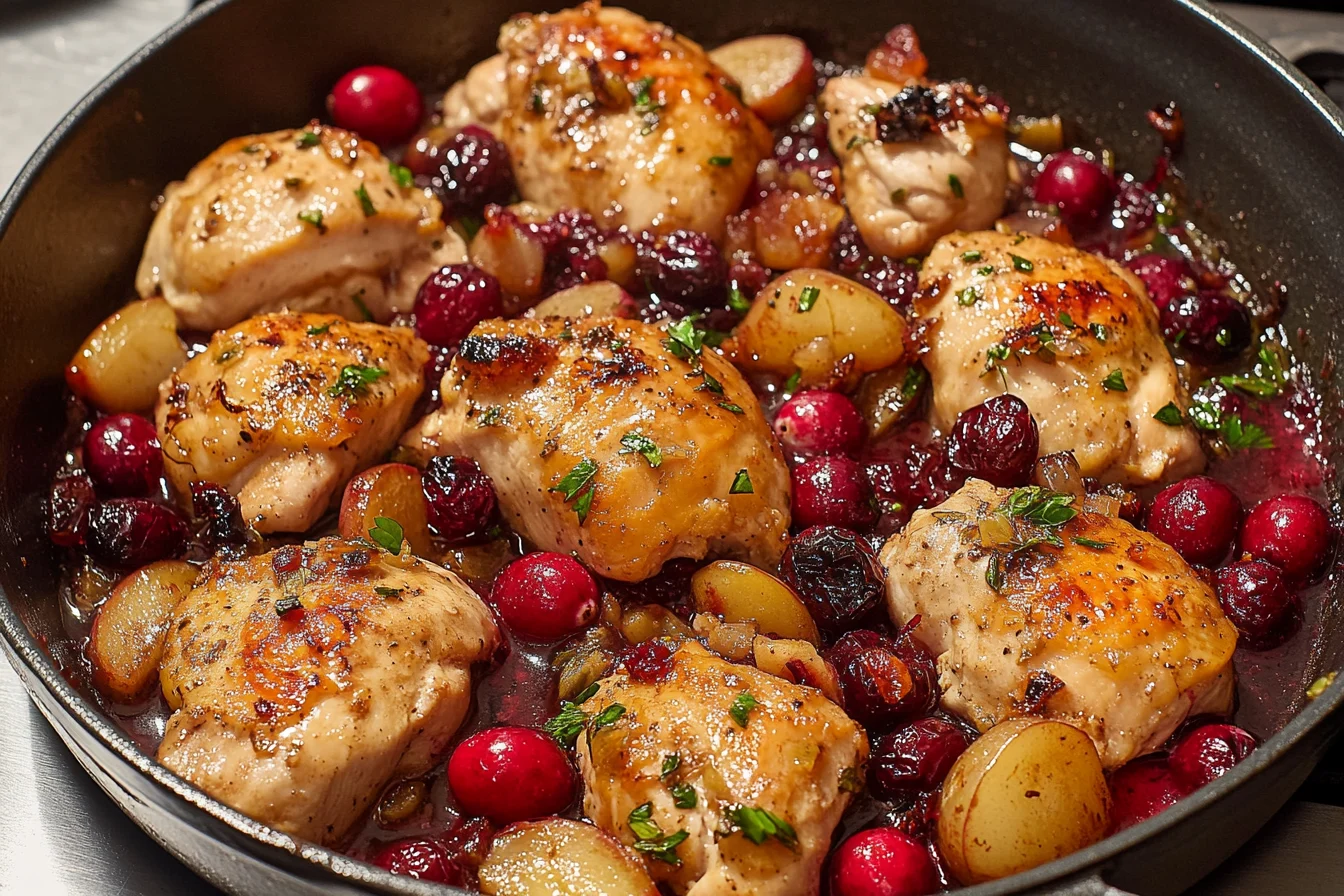 apple cranberry raspberry chicken