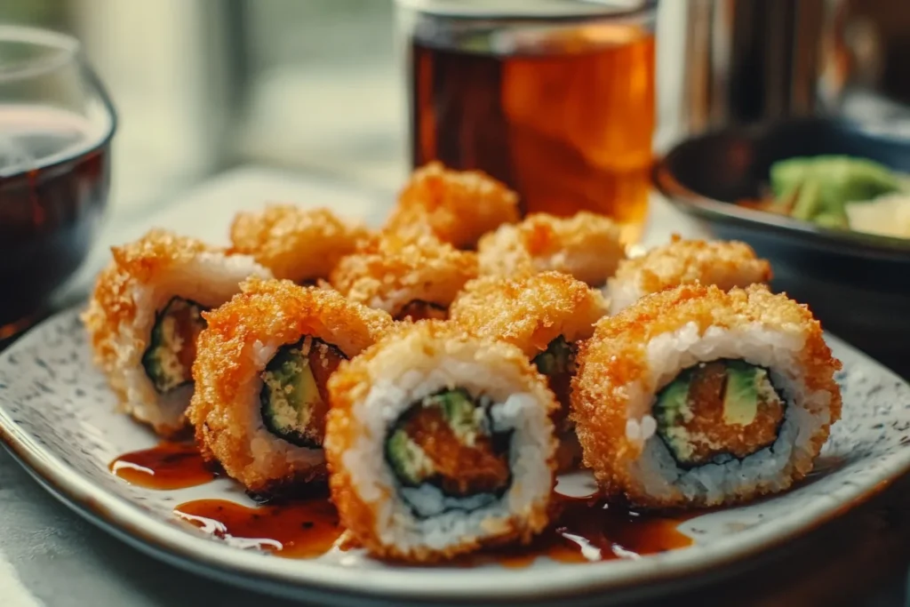 chicken tempura rolls