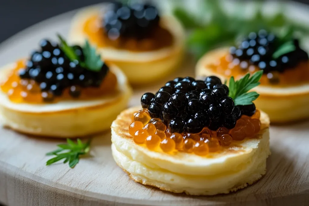 recipe crumpets with caviar