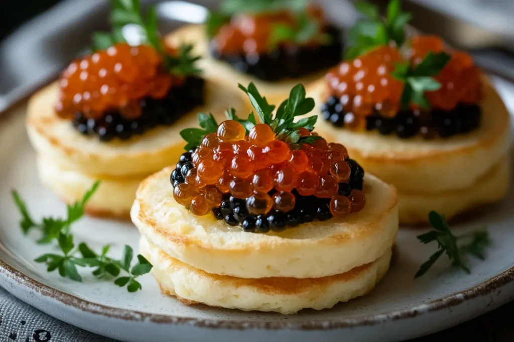 recipe crumpets with caviar