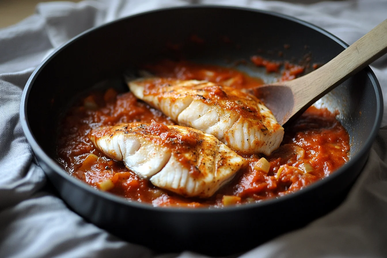 Recipe Halibut Marinara Sauce