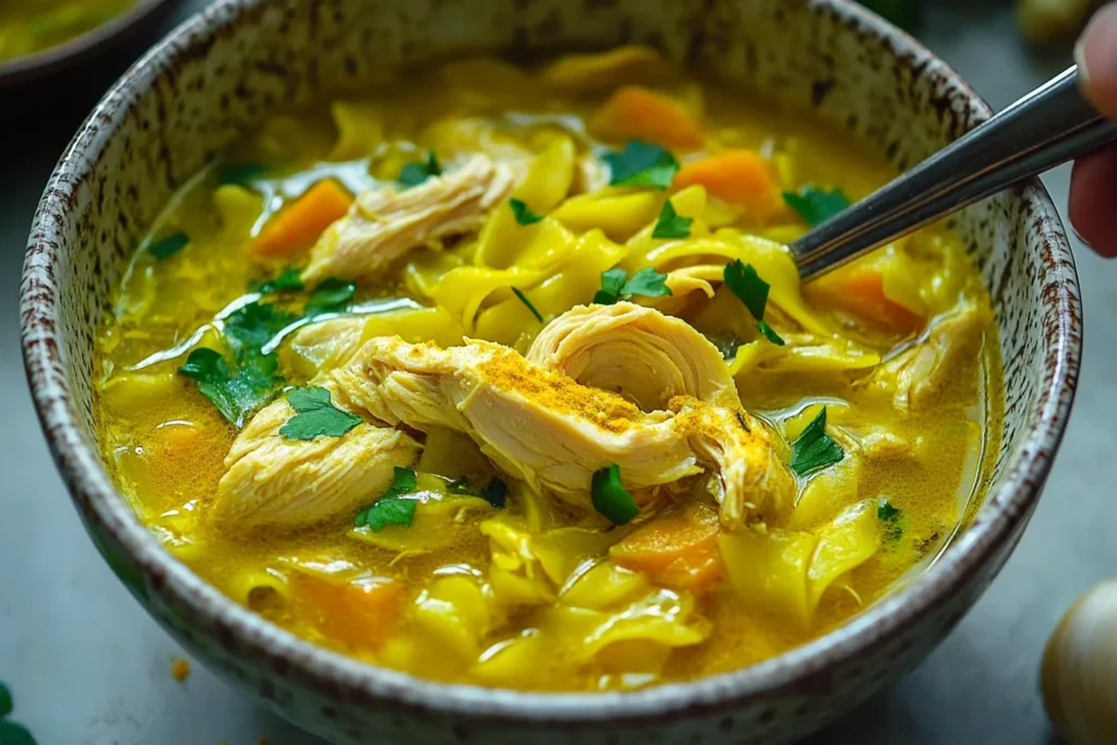 turmeric chicken noodle soup