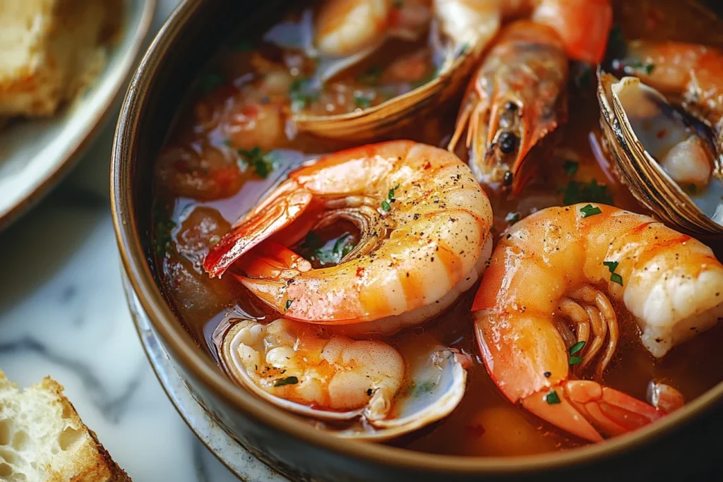 clam shrimp broth recipe