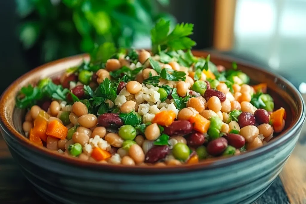 dense bean salad recipe