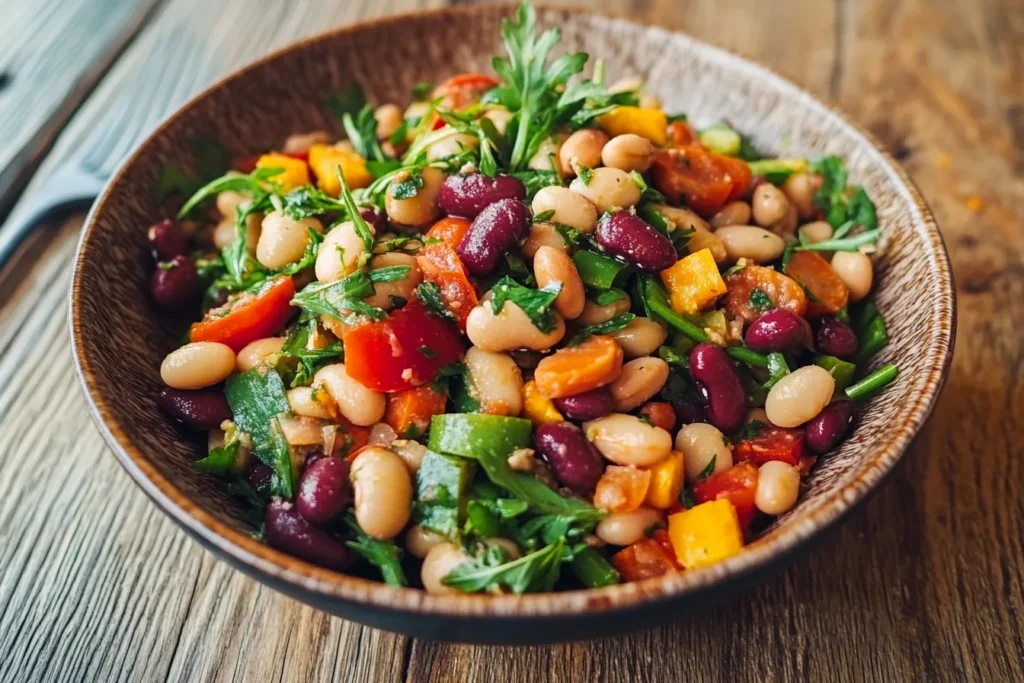 dense bean salad recipe