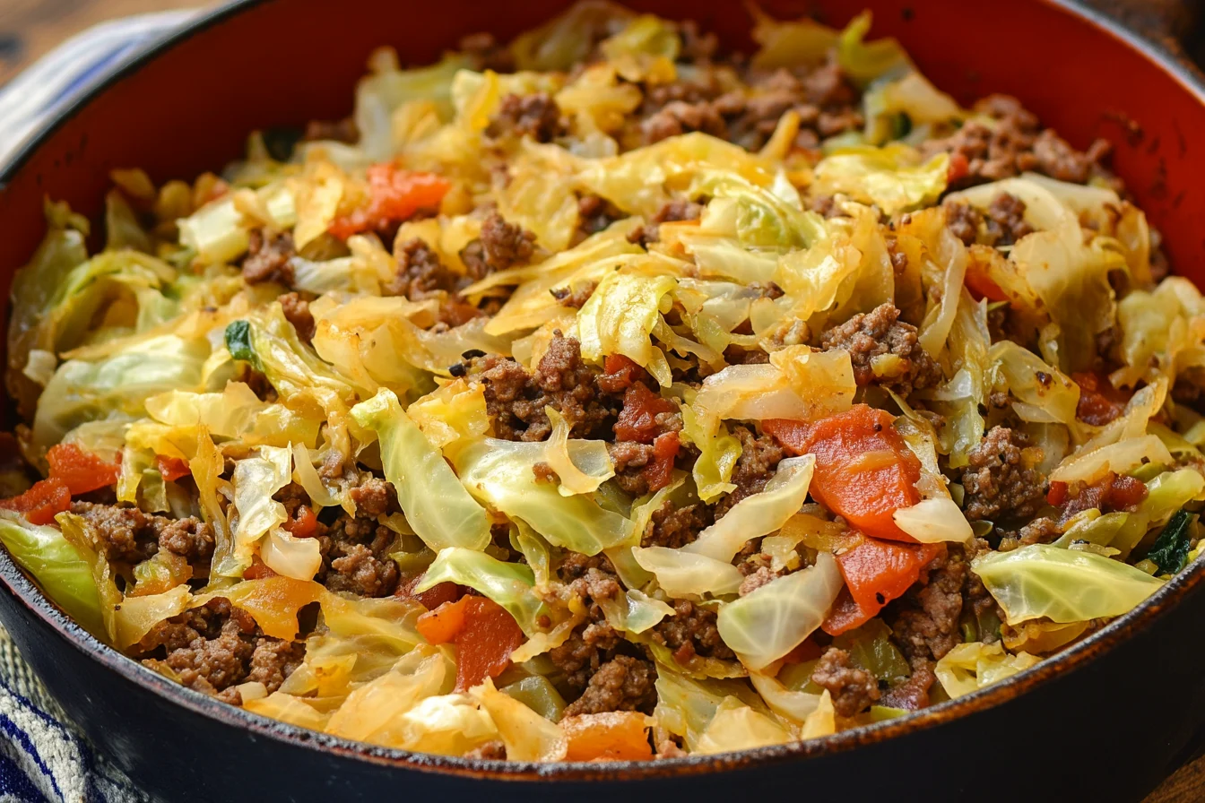 ground beef cabbage recipe