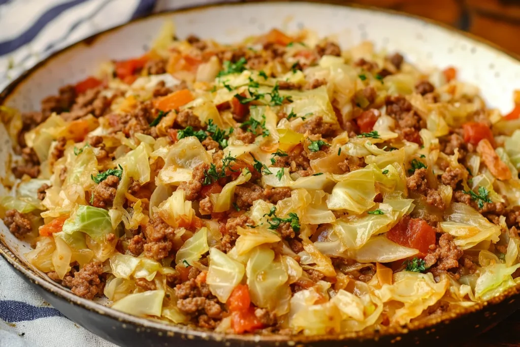 ground beef cabbage recipe 