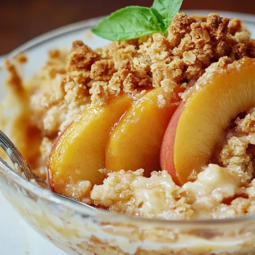 peach crumble recipe