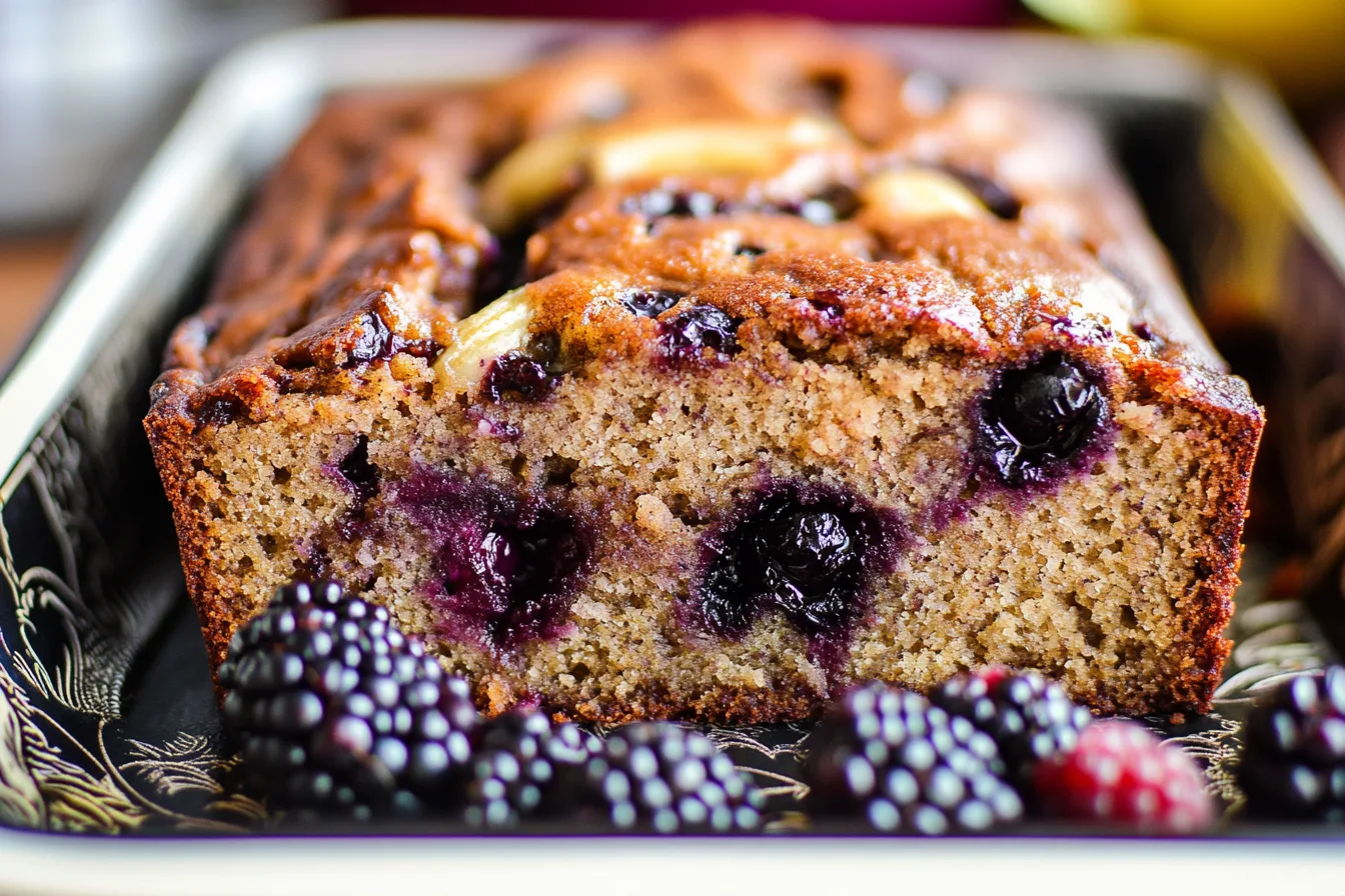 Blackberry Banana Bread