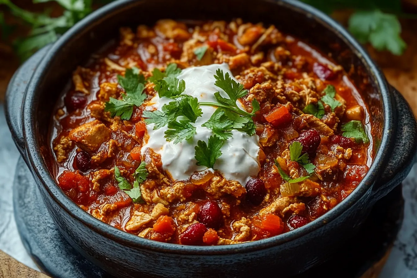 Turkey Cranberry Chili Recipe