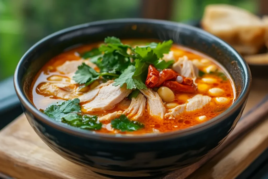 chopt spicy chicken soup