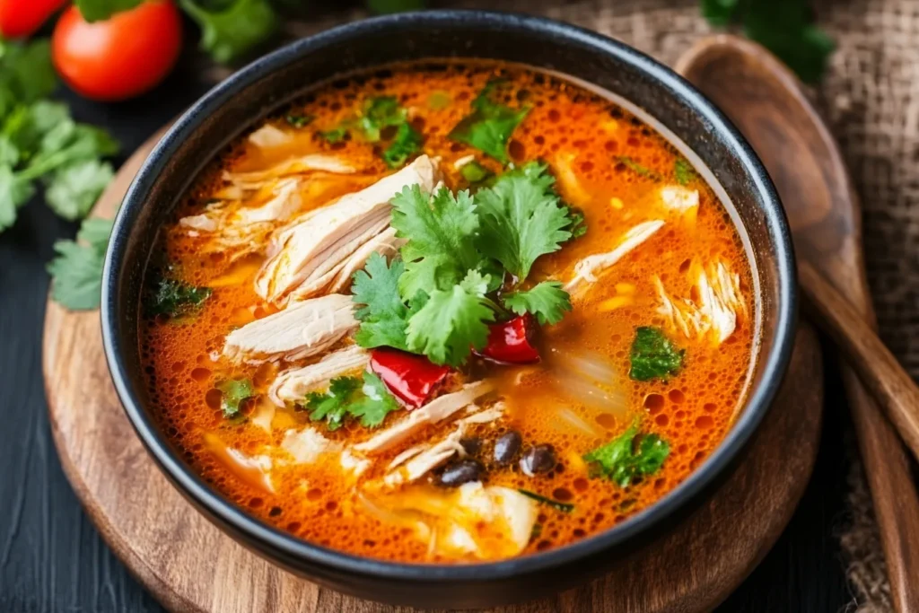 chopt spicy chicken soup