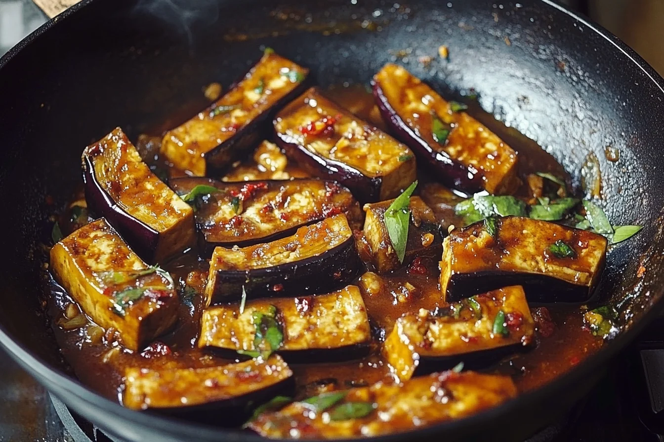 tofu aubergine recipe