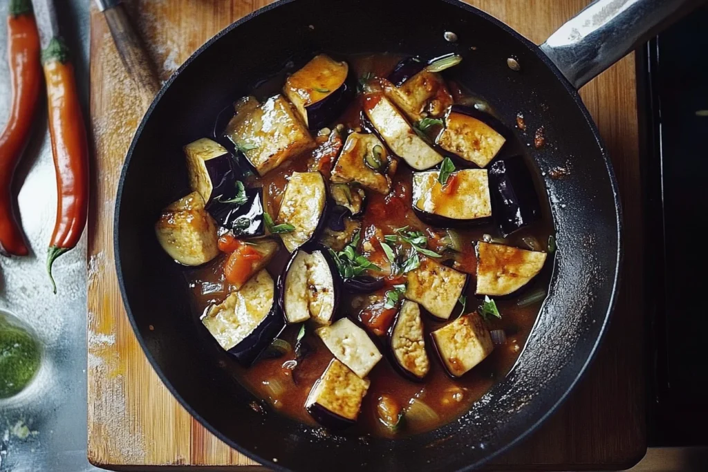 tofu aubergine recipe