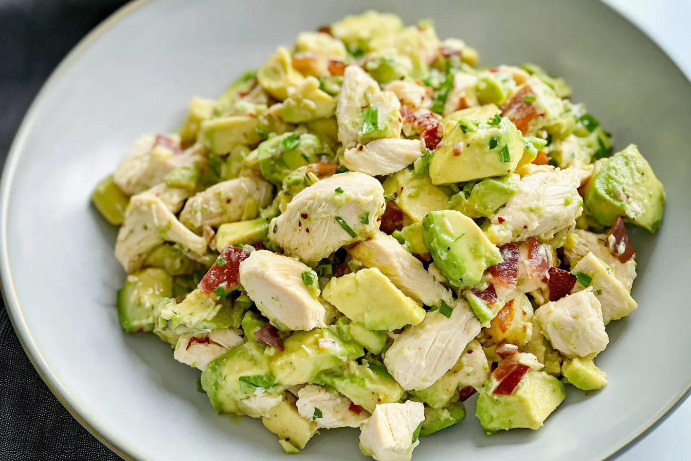 Keto Avocado Chicken Salad