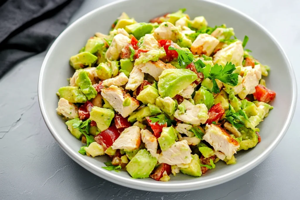 Keto Avocado Chicken Salad