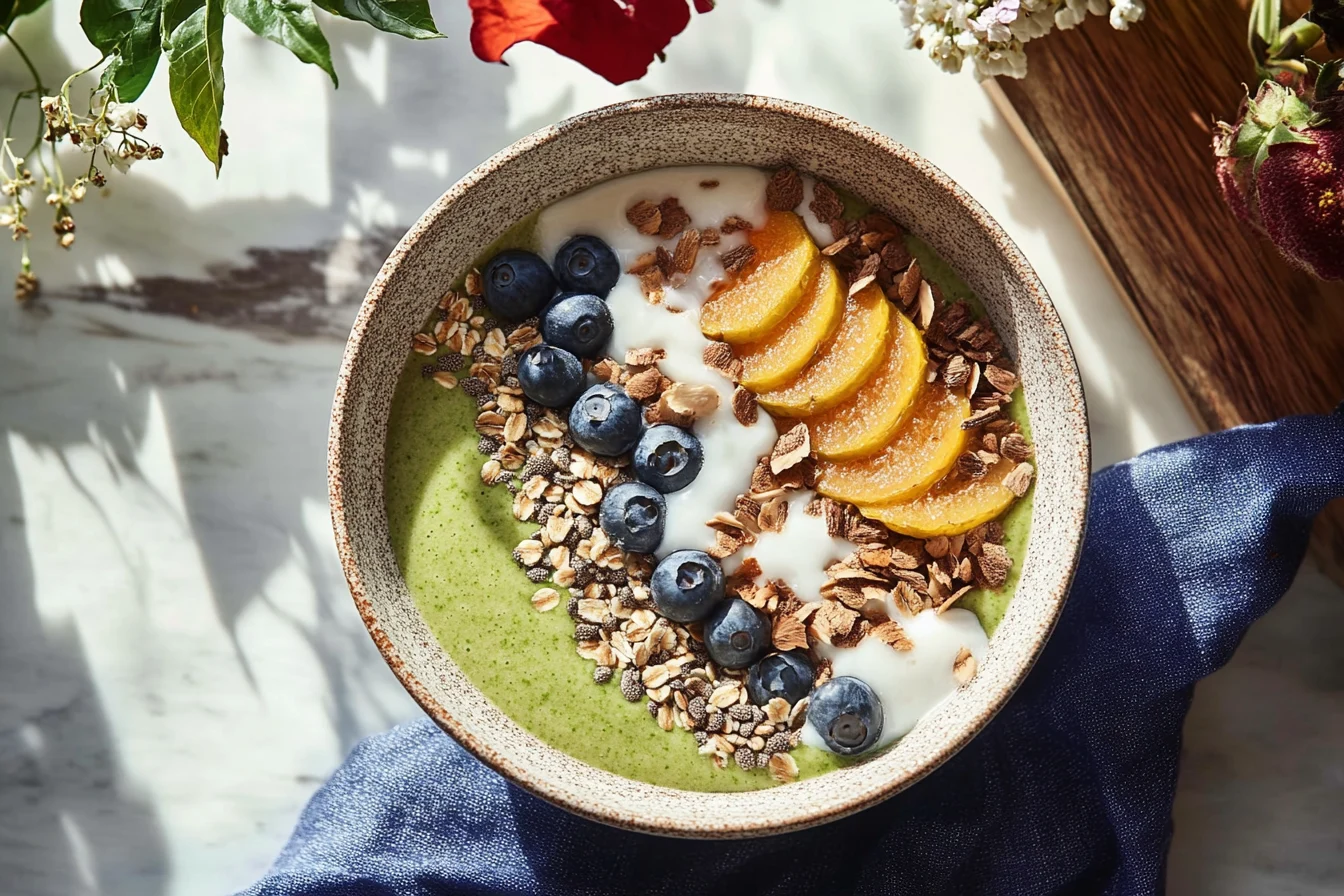 Moringa Leaf Smoothie Bowl