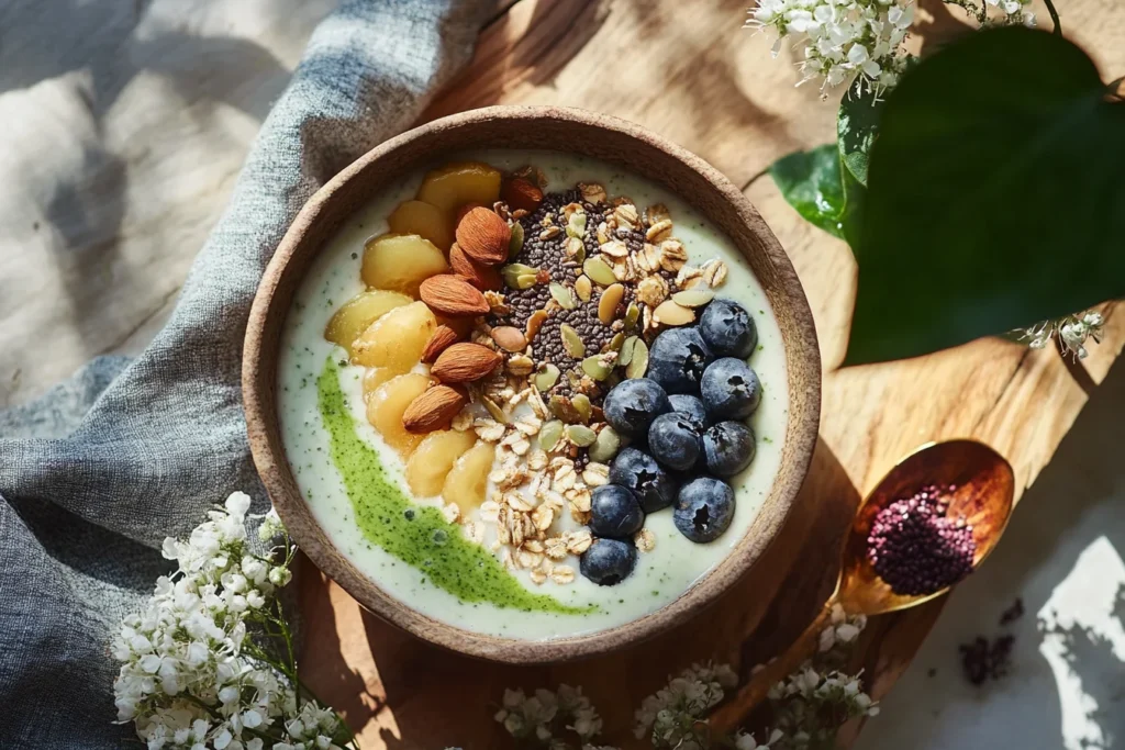 Moringa Leaf Smoothie Bowl