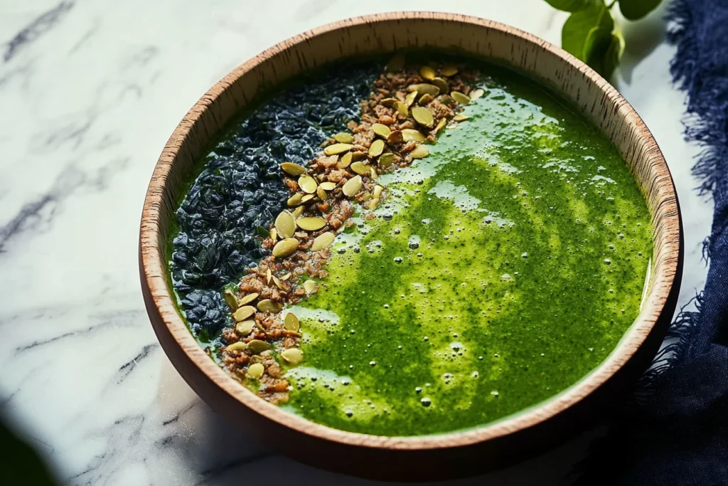 Moringa Leaf Smoothie Bowl