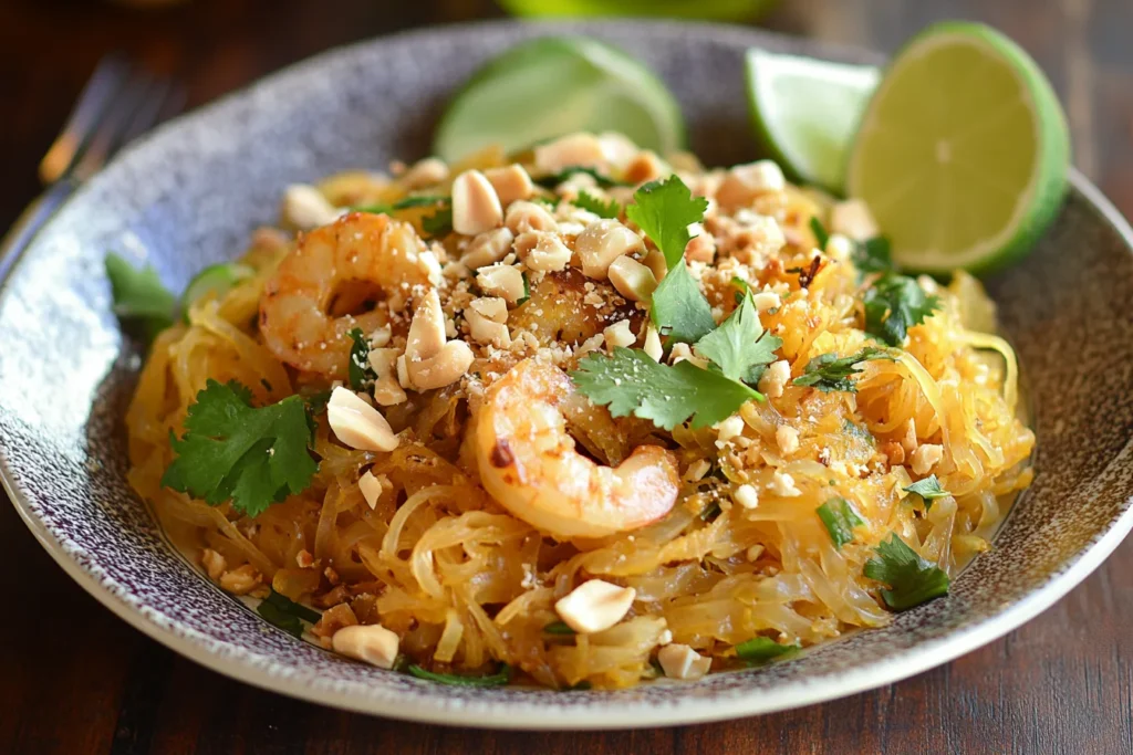 Spaghetti Squash Pad Thai